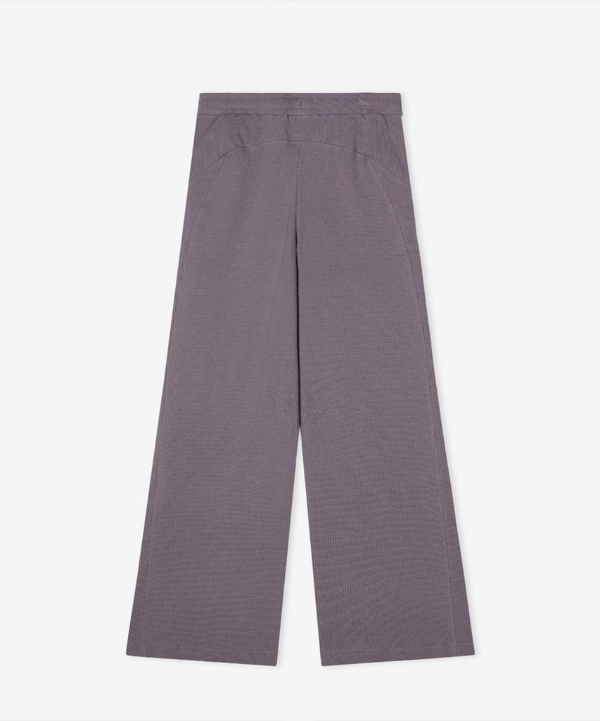 Nyuballanseu Nbmlg2W312 / Women Soft Fresh Ribbed Wide Pants (Dark Purple)