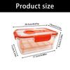 Vegetable Storage Box with Inner Drain Basket and Clip Lid for Washing, Draining, and Organized Fridge Prep Area