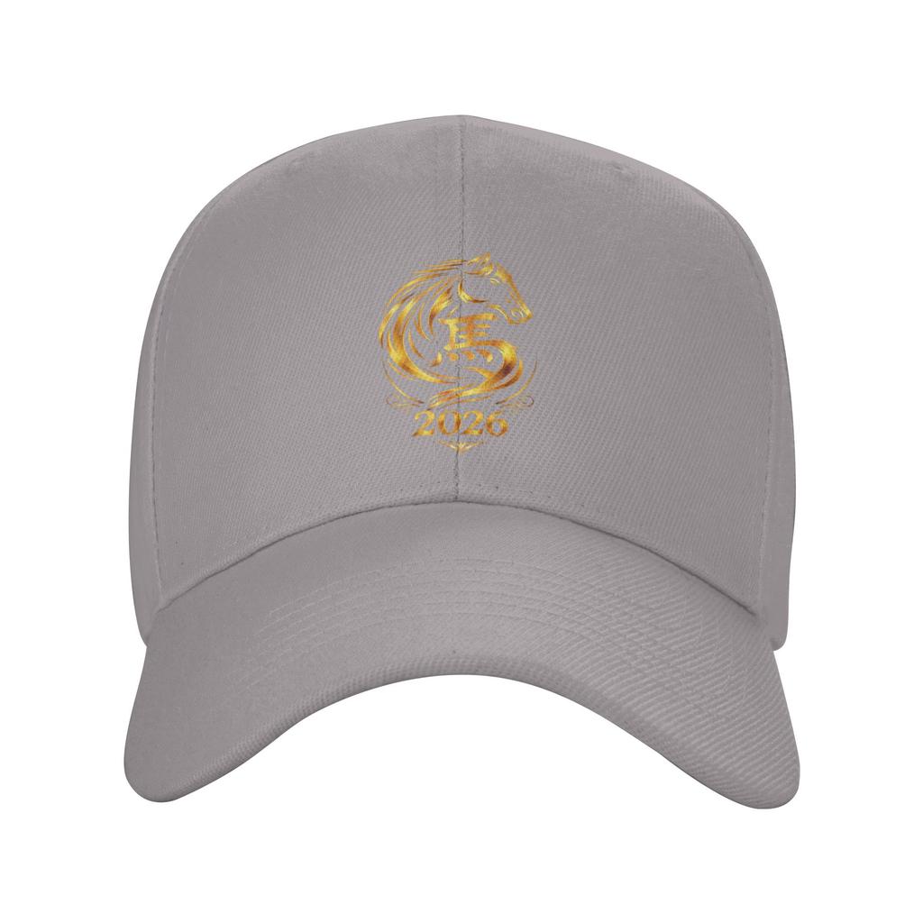 Chinese New Year 2026 Fire Horse Casual Baseball Cap Summer Trucker Hat Running Hippie Snapback Cap Men Streetwear Baseball Caps