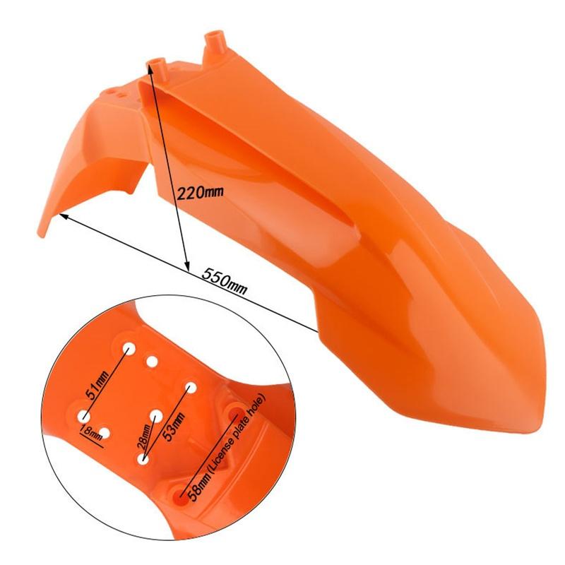 Universal Motorcycle Front Fender Mudguard For Ktm 65 Sx Exc Xc Sxf Xcw Excf 2018 Plastic Plate Motocross Modified Parts
