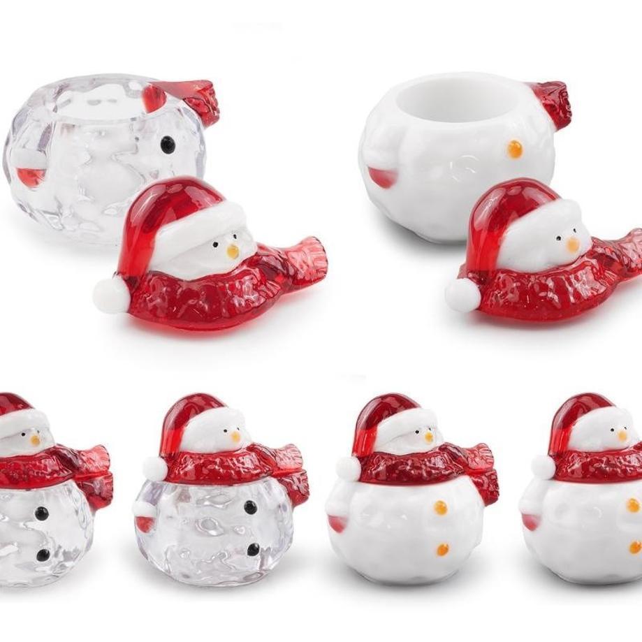 Kreatives Design DIY Glas Abstieg Epoxidharz Weihnachtsfigur Schnee Spiegel Aufbewahrungsbox Silikonform Winter Heimdeko Zubehör