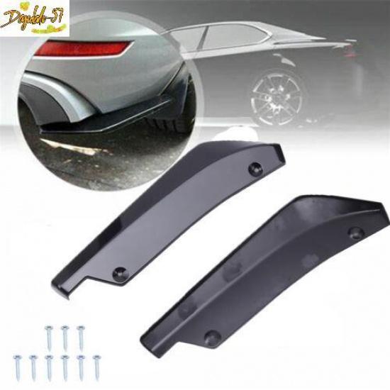 Gloss Black Rear Bumper Lip Splitter Diffuser Set For Infiniti G37 Q50 Q60 Q70