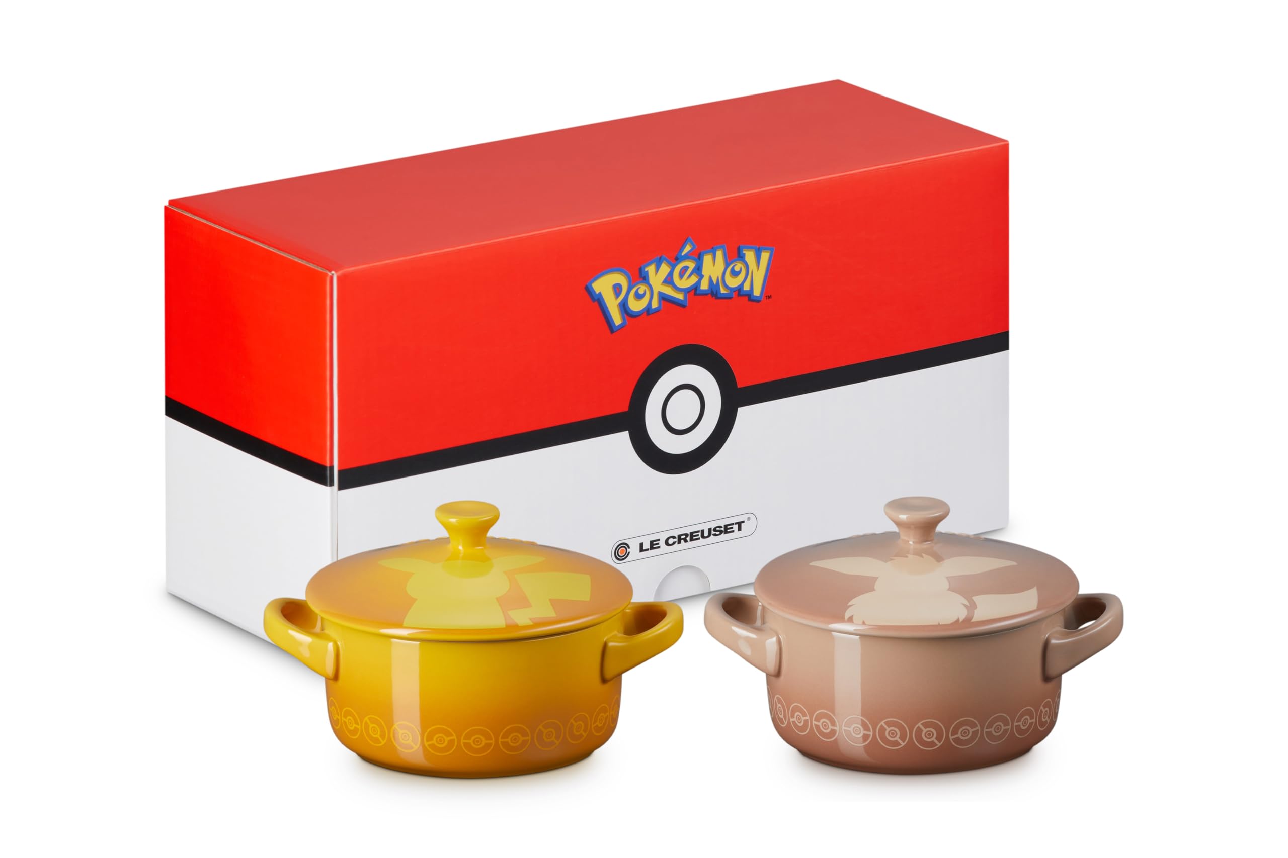 

Le Creuset Pokemon Mini Cocotte офіційний (2 штуки) Pikachu/Eevee [японський продукт]