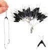 50pcs Double Hooks Contactor Device Line Space Bifurcation Eight Type Space Bean Line Swivel Tying Tool Fishing Accessories