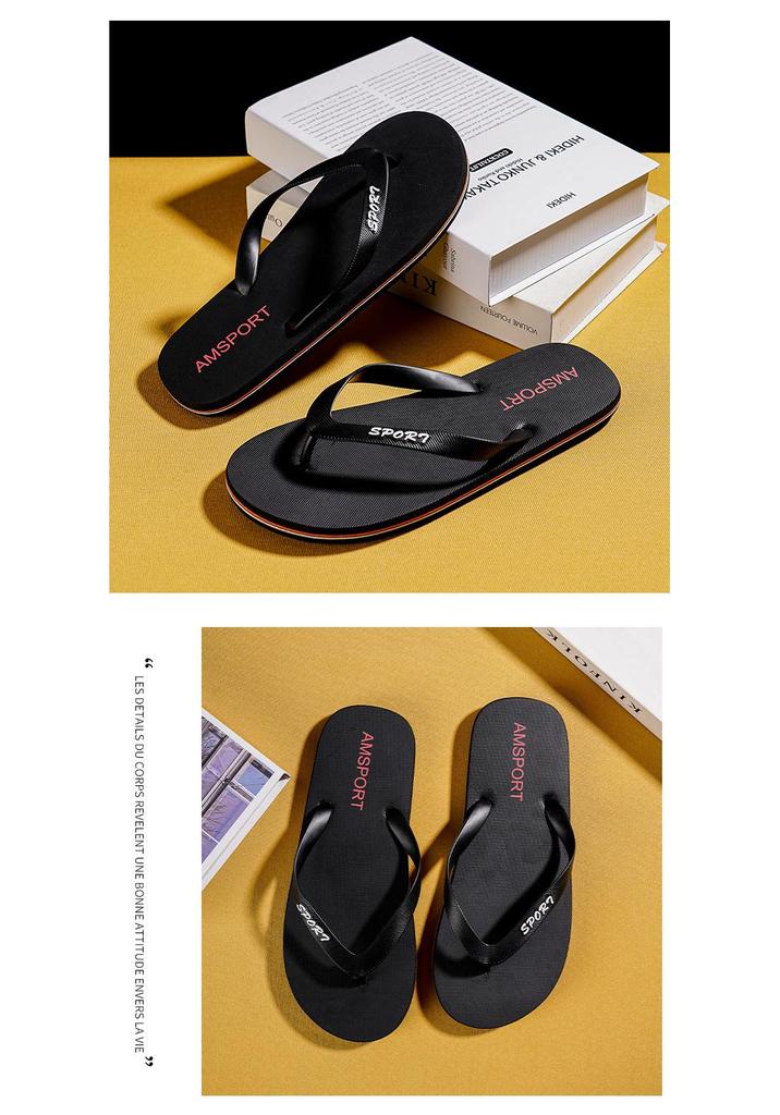Trendy Non-Slip Summer Flip-Flops: Cool Road Man Thong Sandals