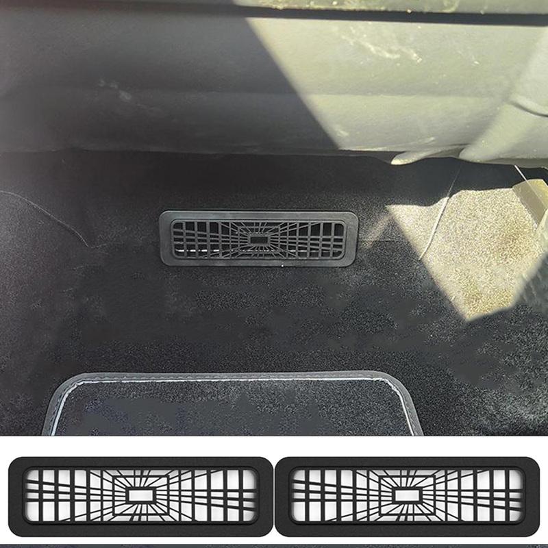 For Tesla Model Y Juniper 2025-2026 Car Air Outlet Cover Under Seat Vent Protection Cover Anti clogging Grille Protector 2PCS
