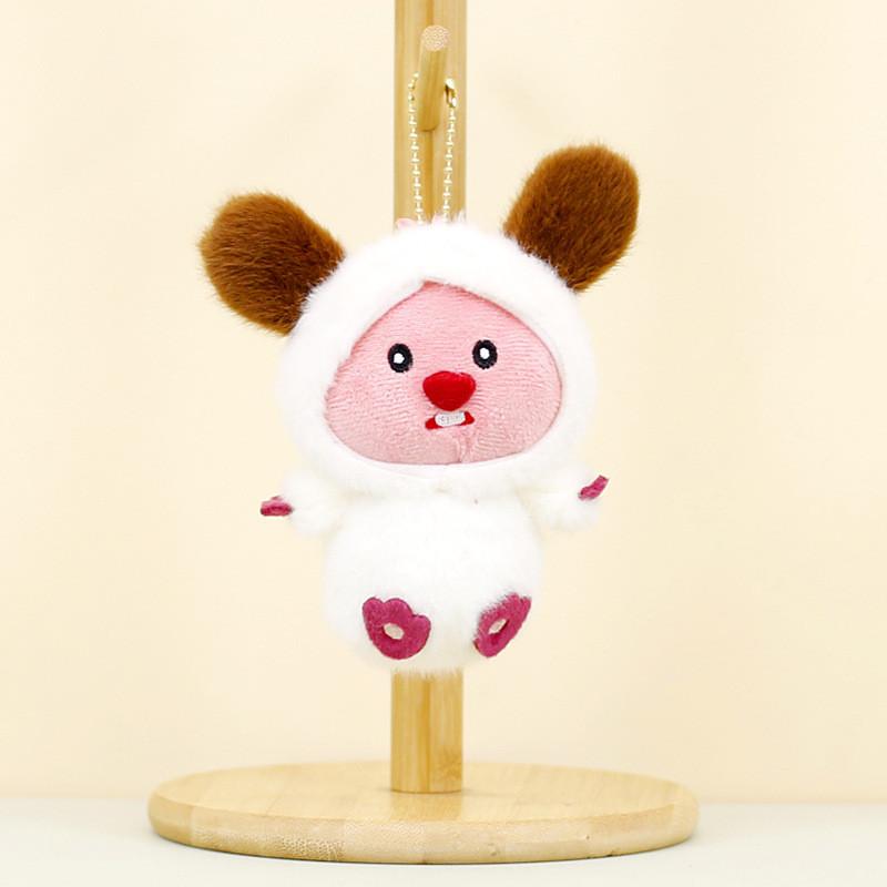 Soft Plush Keychain Animal Doll For Girls Bags Cute Rabbit Frog Bear Adornments