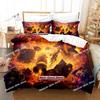 2023 Game Hearthstone Heroes Of Warcraft Bedding Set Cartoon Anime three-piece Set Teenager Bedroom Duvetcover Sets