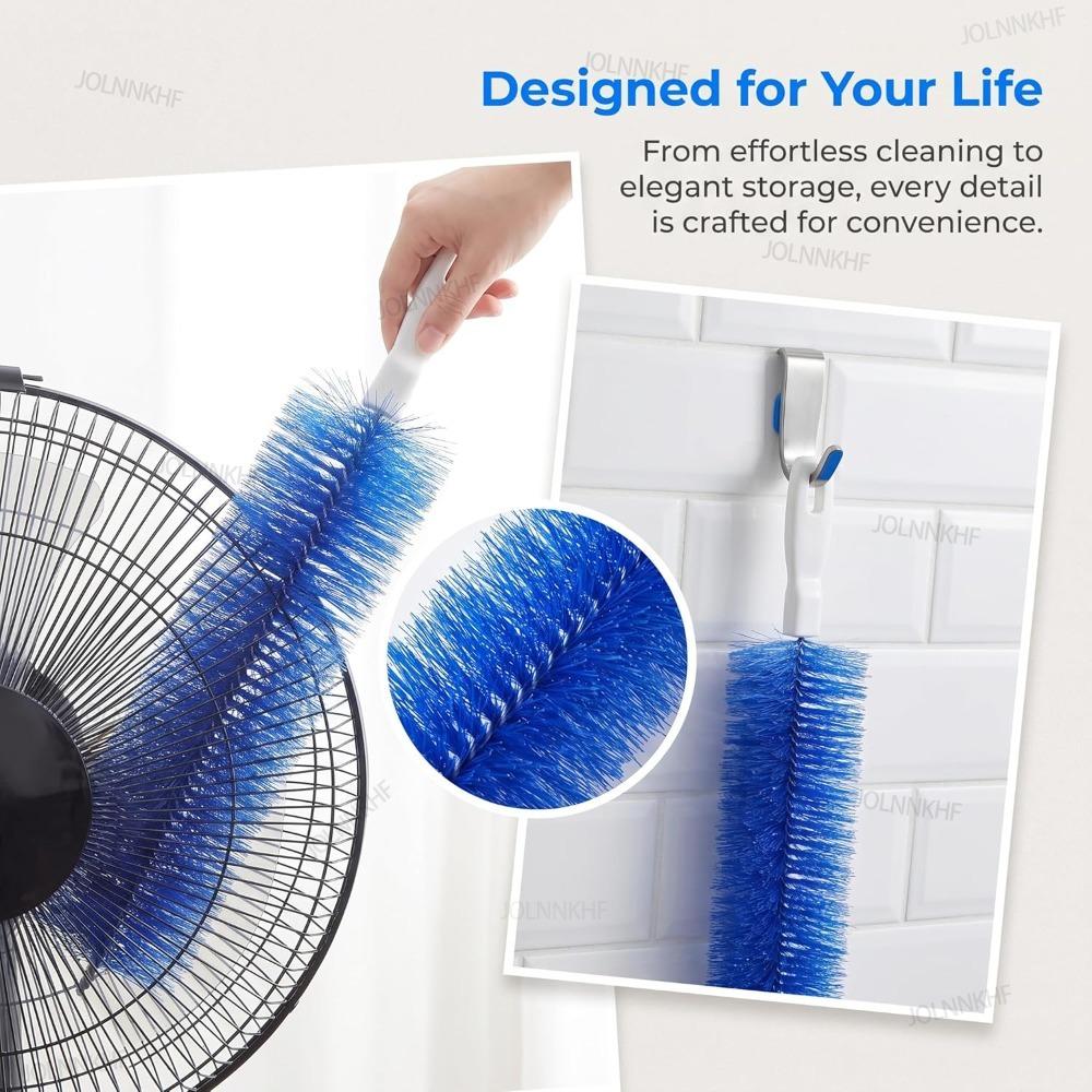 Xiaomi Bendable Manual Fan Brush Ultra-Fine Bristles Fan Inner Duster Remover Long Handle Air-conditioner Furniture Shutter Cleaning