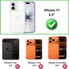 Coque - PHONILLICO - iPhone 17 - Silicone Gel TPU - Protection Souple - Ultra Mince