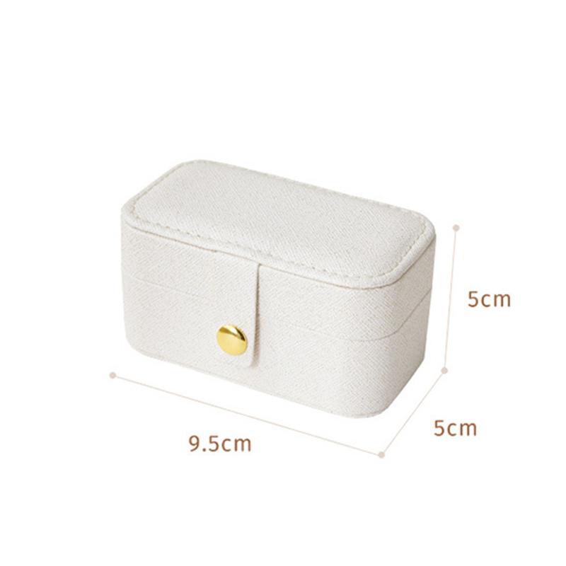 Mini Portable Jewelry Organizer Travel Mini Gift Storage Boxes Earring Necklace Display Ring Holder Packaging Boxes Jewel Holder