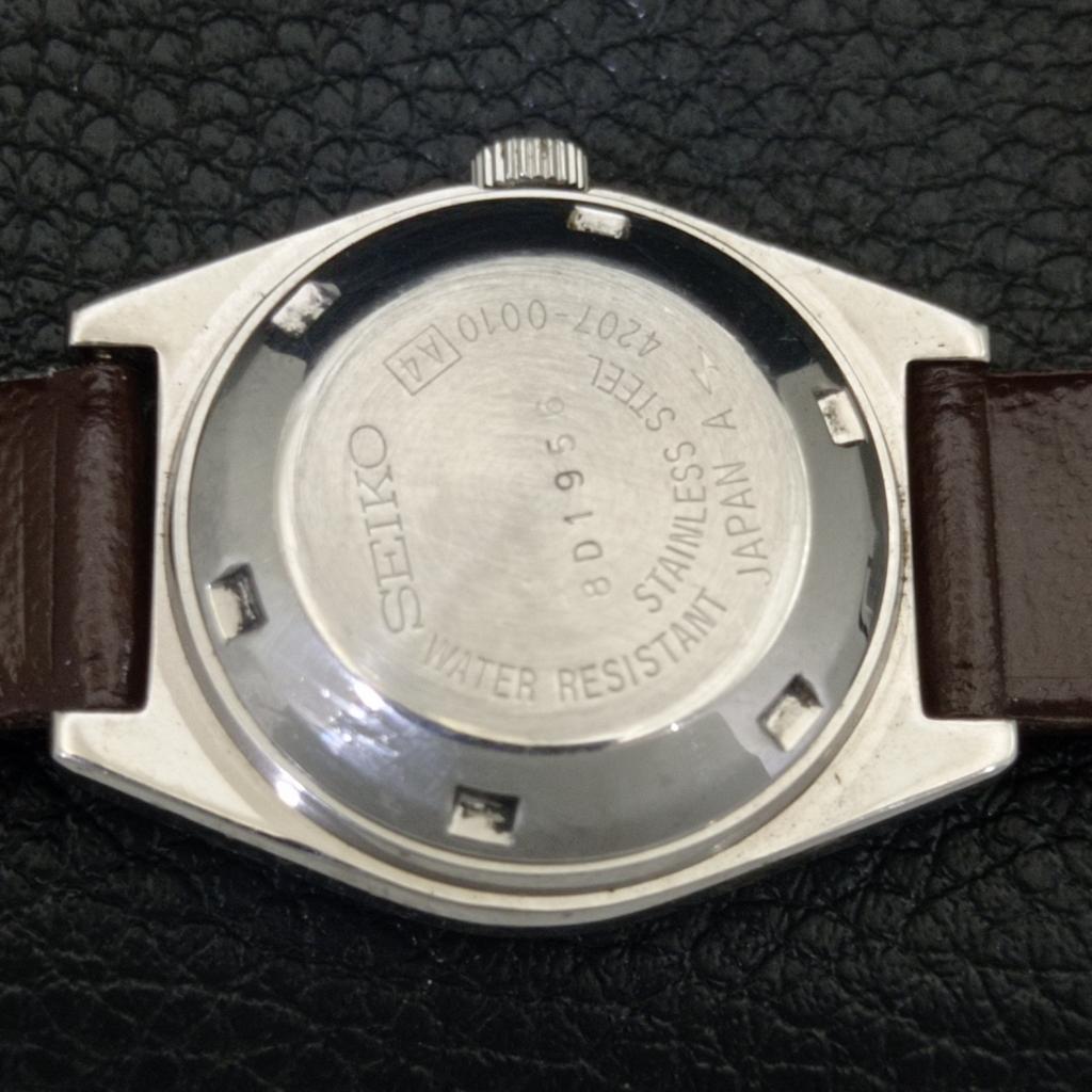 SEIKO 5 AUTOMATIC VINTAGE 4207A JAPAN WOMENS ORIGINAL DIAL WATCH a704242-1 R213i-a704242