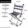 Dual-Use Stainless Steel Folding Camp Chair & Stool