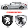 1 Stück 3D Metall Auto Türschutz Emblem Auto Karosserie Abzeichen Aufkleber Styling Für Peugeot 308 408 508 RCZ 208 3008 2008 206 207 108 406 407 408 206 207 208 306