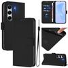 For TECNO Camon 40 Pro 4G Case Solid Color Wallet Leather Phone Cover with Strap