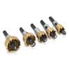 5Pcs Hole Opener Fast Cutting HSS Precise Safer Aluminum Drilling Set for Rubber Plastic Openings