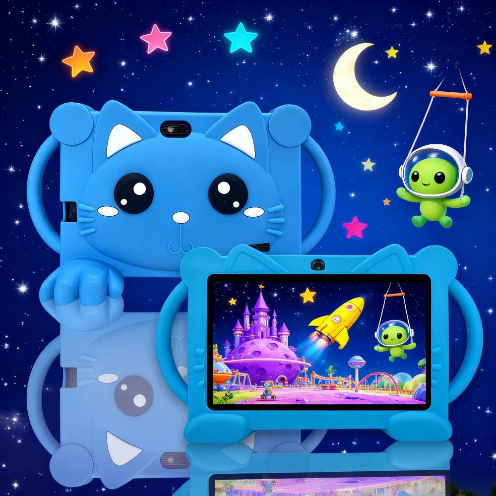 7-inch Q88 Kids' Learning & Entertainment Tablet with HD Screen & Protective Silicone Case