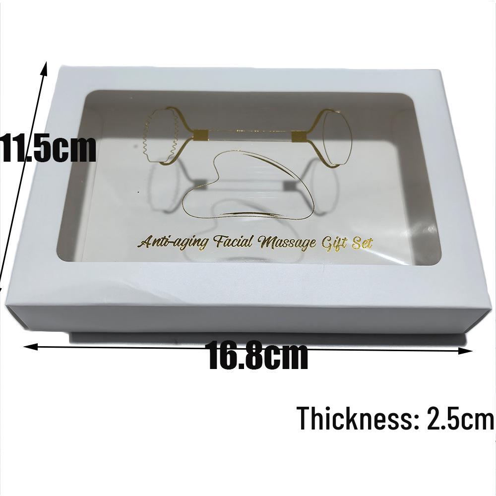 Jade Roller & Gua Sha Facial Massage Three-Piece Set