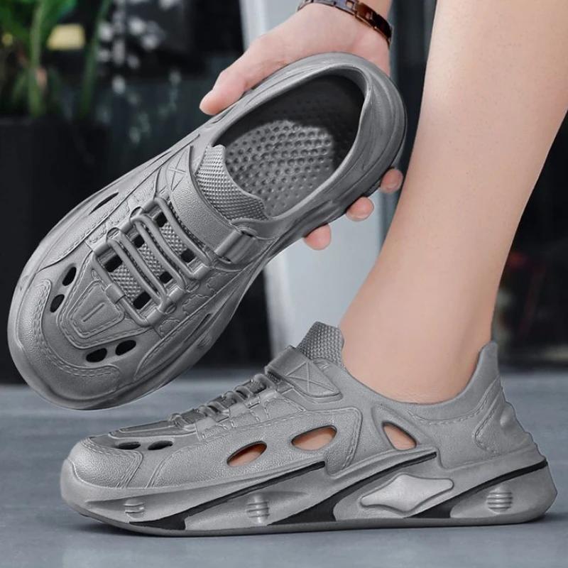 Fashion Sports Shoes for Men Hole Expensives Casual Comfortable Pvc Clearance Sale Summer Luxury H Trend 2025 Japanese Color Man Sandals