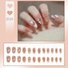 Press On Acrylic Fake Nails Set with Glue High Quality Handmade Nail Extension French Tips Woman False Short Nails Press Ons