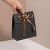 Lace Edge Mini Paper Gift Bag With Ribbon Foldable Small Favor Bag For Wedding Birthday Party Small Business
