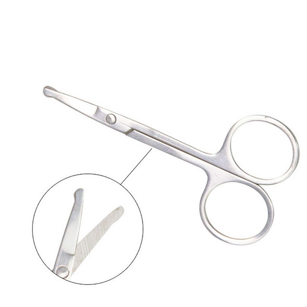 New Fashion Curved Stainless Steel Nose Hair Scissors Beauty Tool Ear Facial Trimmers