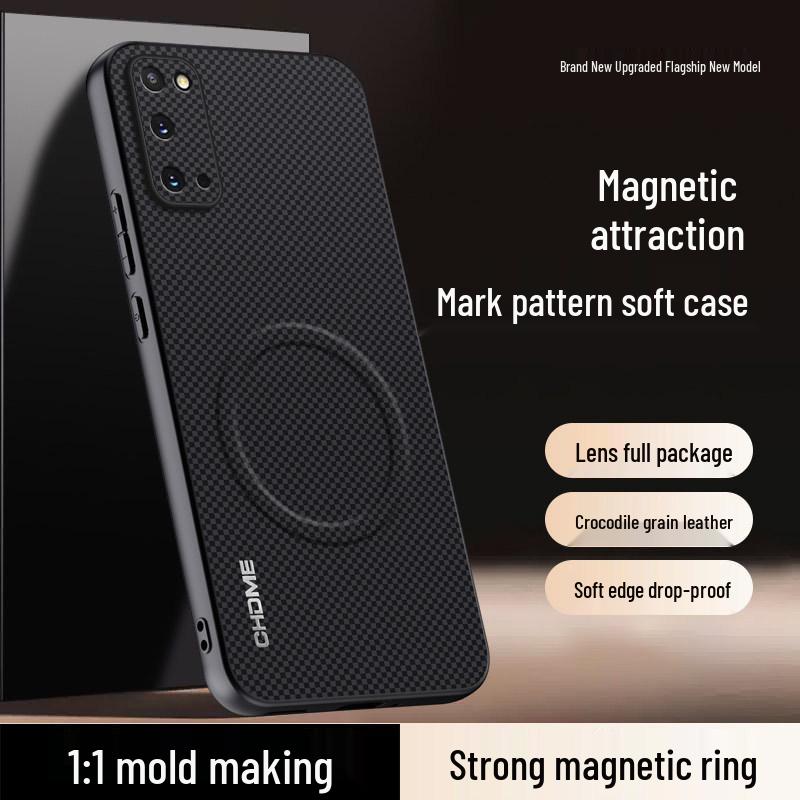 Samsung S20/S20+/S20FE/S20 Ultra Full Coverage Case with Advanced Magnetic Drop Protection and Mark Texture
