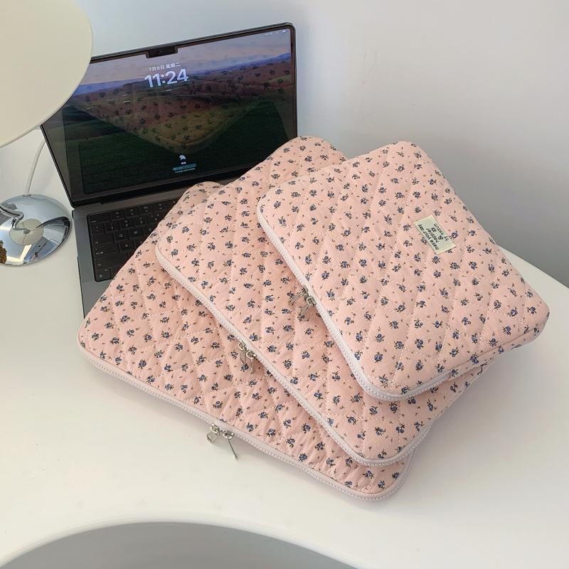 

TS JYL laptop bag,Floral Laptop Bag 11 Inch iPad Huawei 11.5 Case 14 15 Inch Sleeve 11 inches рожевий
