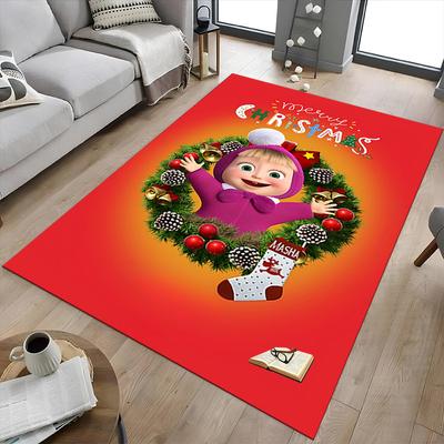 1 STKS Kerst Masha Extra Groot Antislip Vloerkleed, Kantoor, familie, slaapkamer, Studio Groot Gebiedskleed Binnenvloerkleden