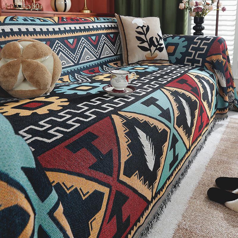 Nordic Retro Style Sofa Cover Cloth Towel  New High-End Full Cover Universal Sofa Cover Universal In All Seasons