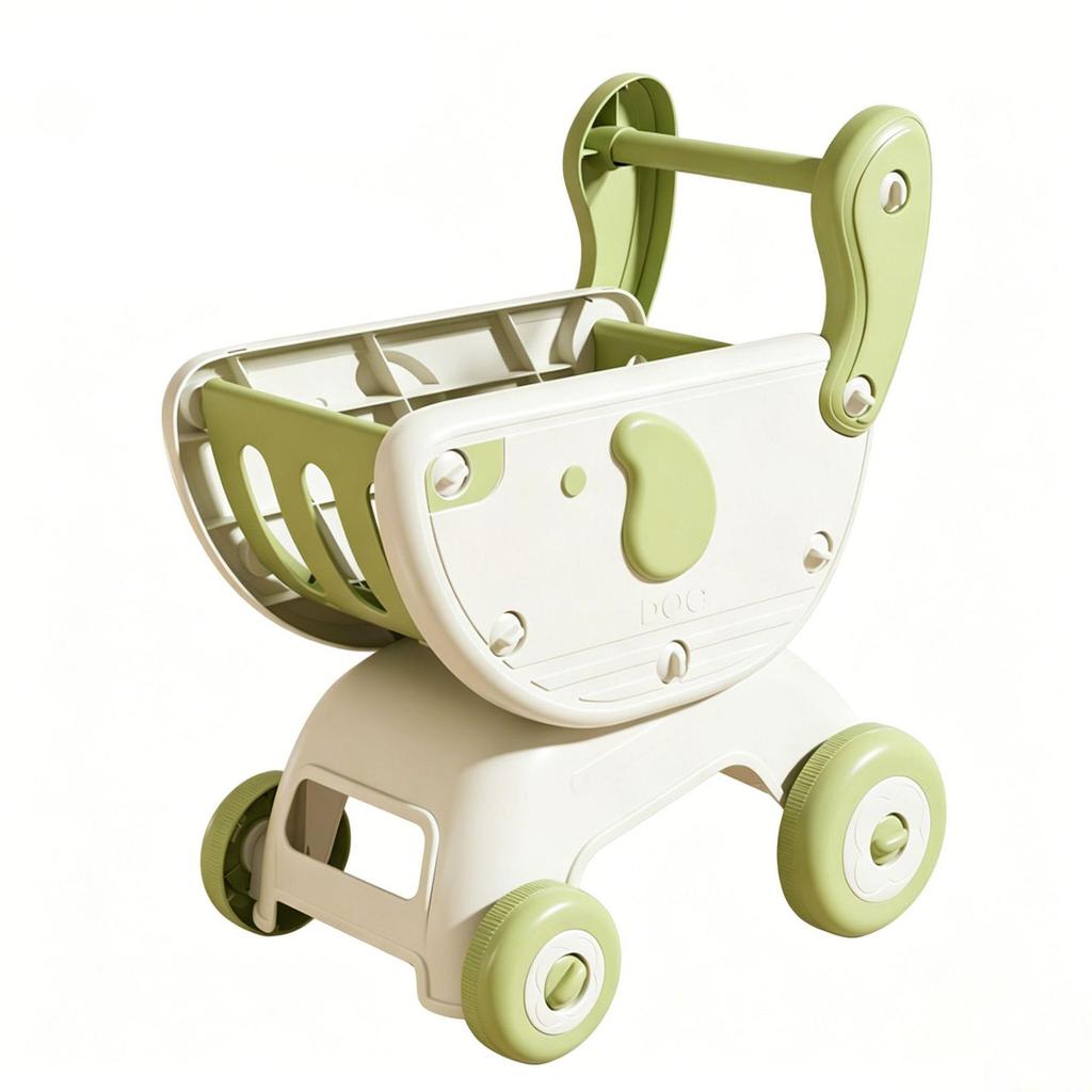 Kids' Grocery Shopping Cart Toy with Fruits & Vegetables - Interactive Role-Play for Boys & Girls
