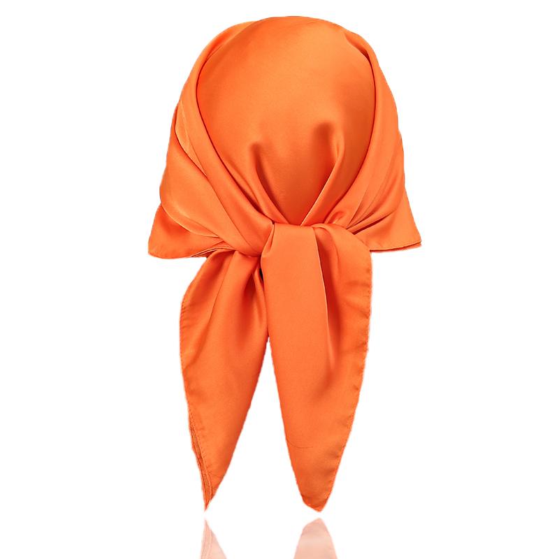 Luxury Silk feeling Scarf Women Satin Solid color Hijab RUNMEI Scarves Muslim Pareo Bandana Female Shawl Wrap Headband Foulard