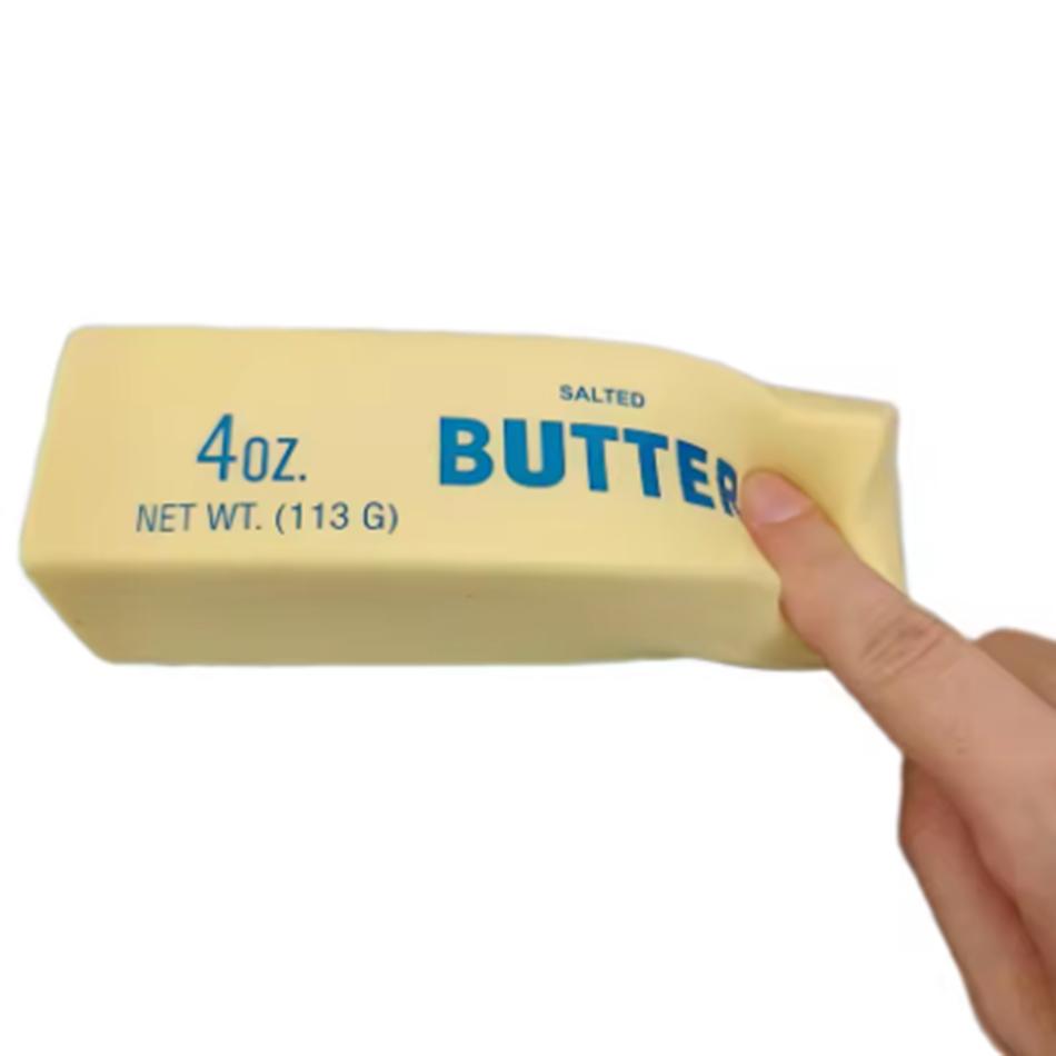 Toy Gifts Butter Stick Fidget Toys Squishy Elastic Cheese Stick Funny Decompression Stress Anxiety Relief Game Squeeze Prank Toy