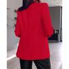 IHUASU Autumn Winter Long Sleeve Solid Color Cardigan Suit Jacket Woman Jackets & Coats