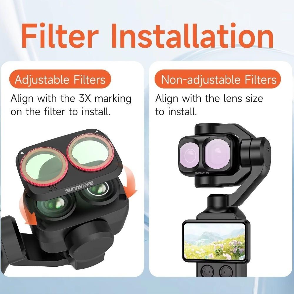 MCUV/CPL Filters Kit ND8/16/32/64 Lens Protector for DJI Osmo Pocket 4P Gimbal Camera Accessories