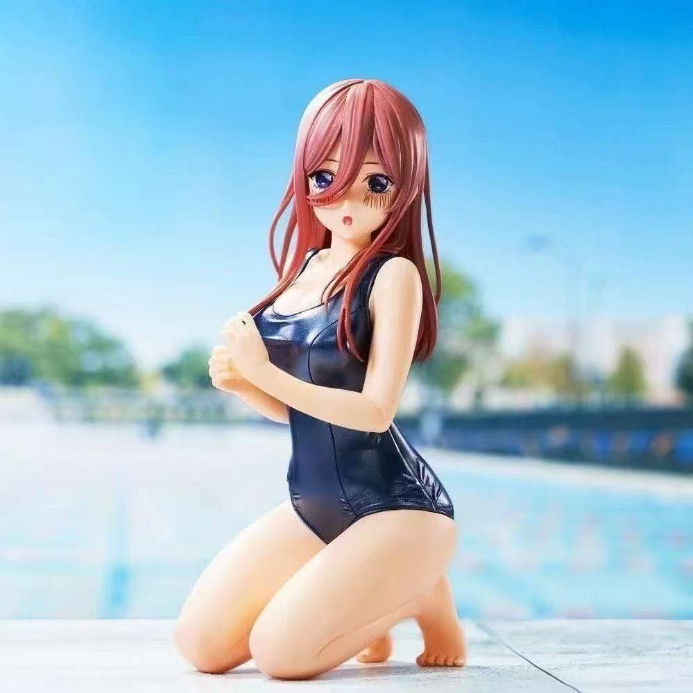 About 12Cm Nino Nakano Nakano Miku Anime Character Doll Desktop Ornament Model Toy Window Display Collectible Periphery Fun Gift