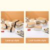 304 Stainless Steel Bamboo Lid Lunch Box, Japanese Style Lid Preservation Box, Lunch Box, Lunch Box, Food Storage Box