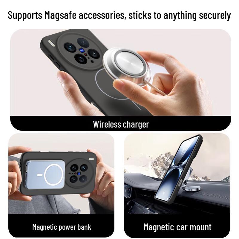 NEYAA Magnetic Liquid Silicone Phone Case for Vivo X-Series