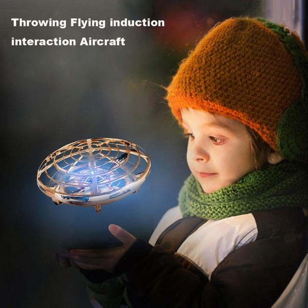 Buy Full Cover 3D Rolling Induction Drone Quadcopter Toy RTF Headless