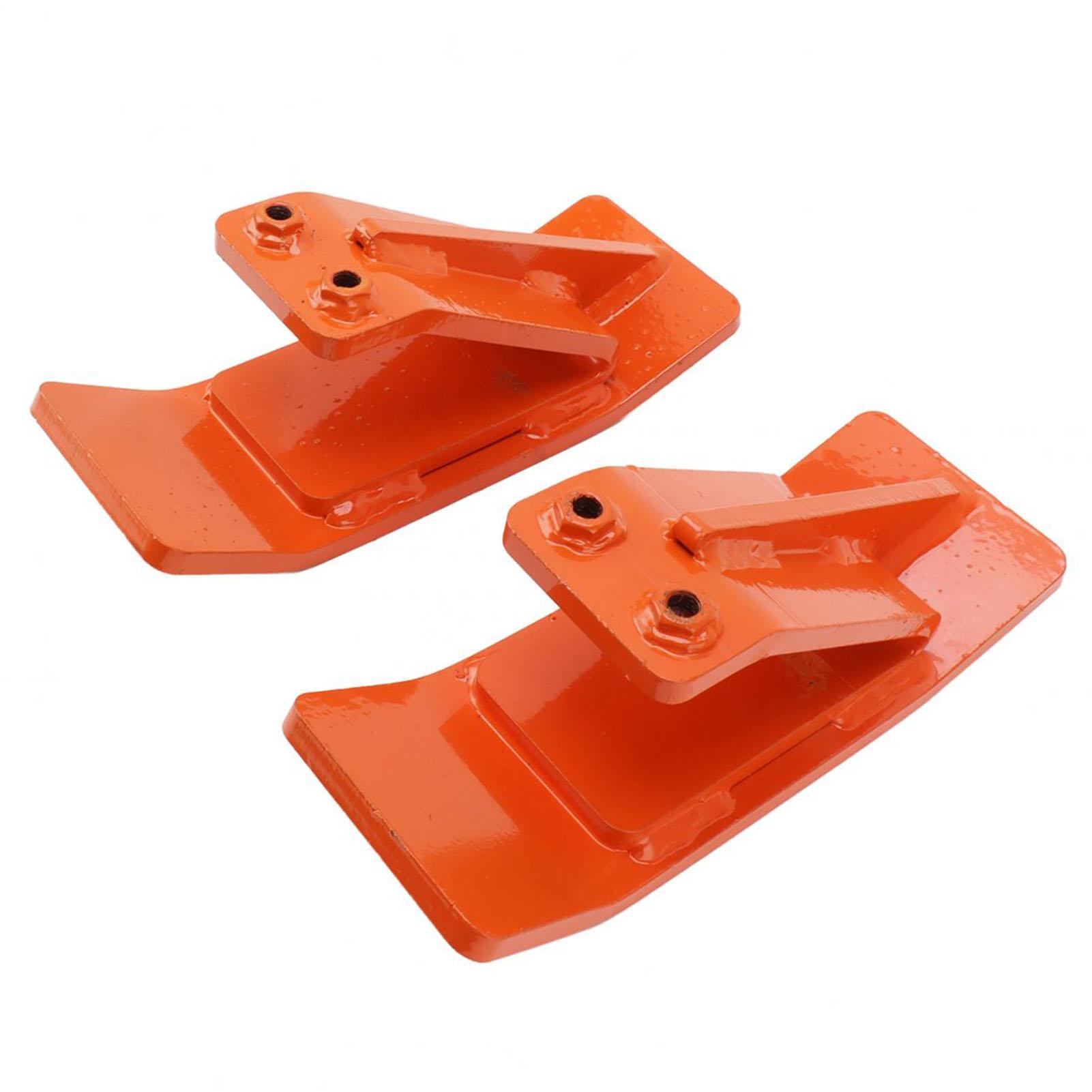 

2 шт. Защита ковша трактора с двойными стопорными гайками и болтами Стальная защита кромки лыжи Газонный трактор