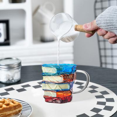 3D Bemalte Kaffeetasse 350ml Neuheit Glas Teetasse Lustiger Bücherwurm Becher Einzigartige Leser Schriftsteller Bibliothekare Geschenke