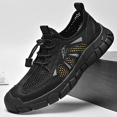 Meshschuhe Herren 2025 neu Sommer atmungsaktive Sportschuhe weiche Sohle rutschfest vielseitig Outdoor Casual leichte Joggingschuhe