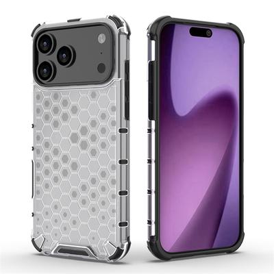 Transparent Phone Case For iPhone 17 Pro Max Anti-knock Honeycomb Armor Case For iPhone 17 Air Cover For iPhone 17 Pro Max Case