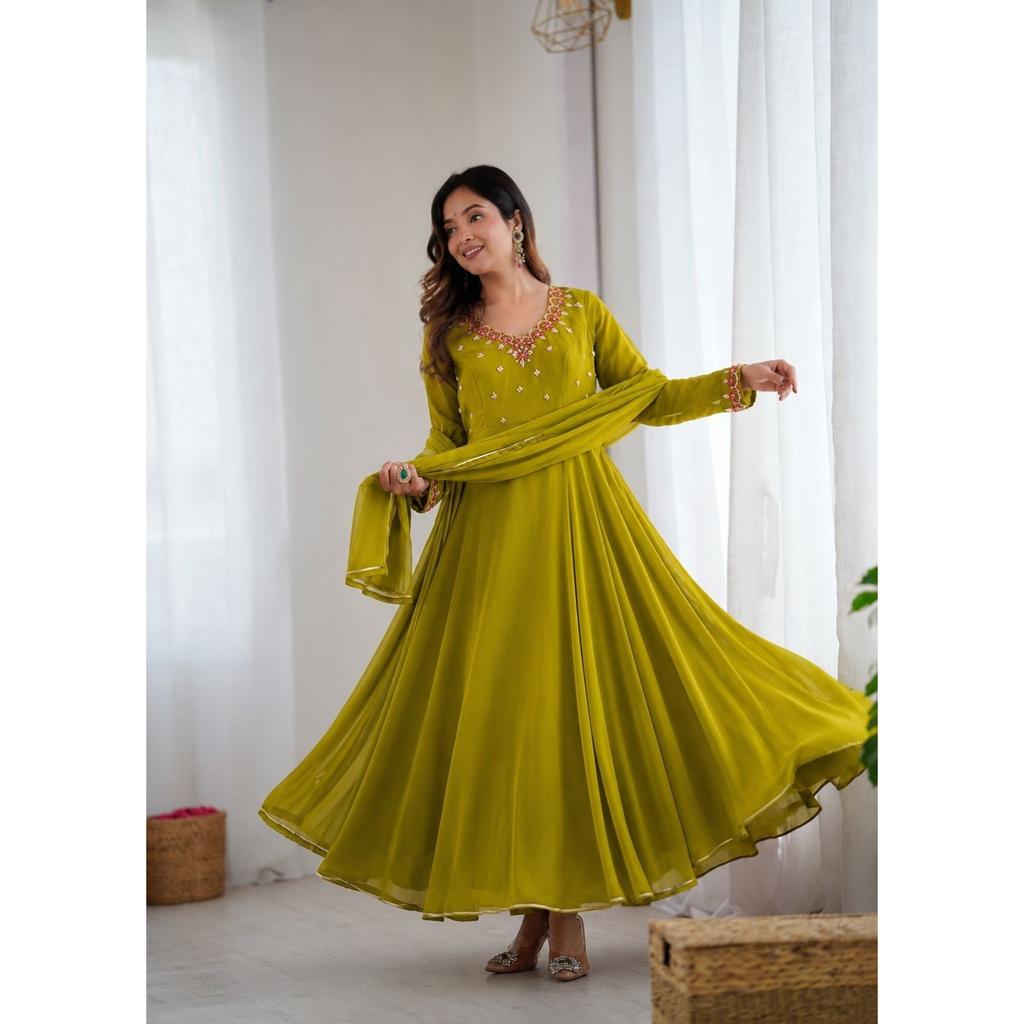Pakistanischer Salwar Kameez Fertig zum Tragen Anzug Indischer Hochzeitsfestkleid Kleid
