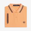 [G3600] Twin Tip Fred Perry Shirt - Peach/Navy Afpf2613600-21C