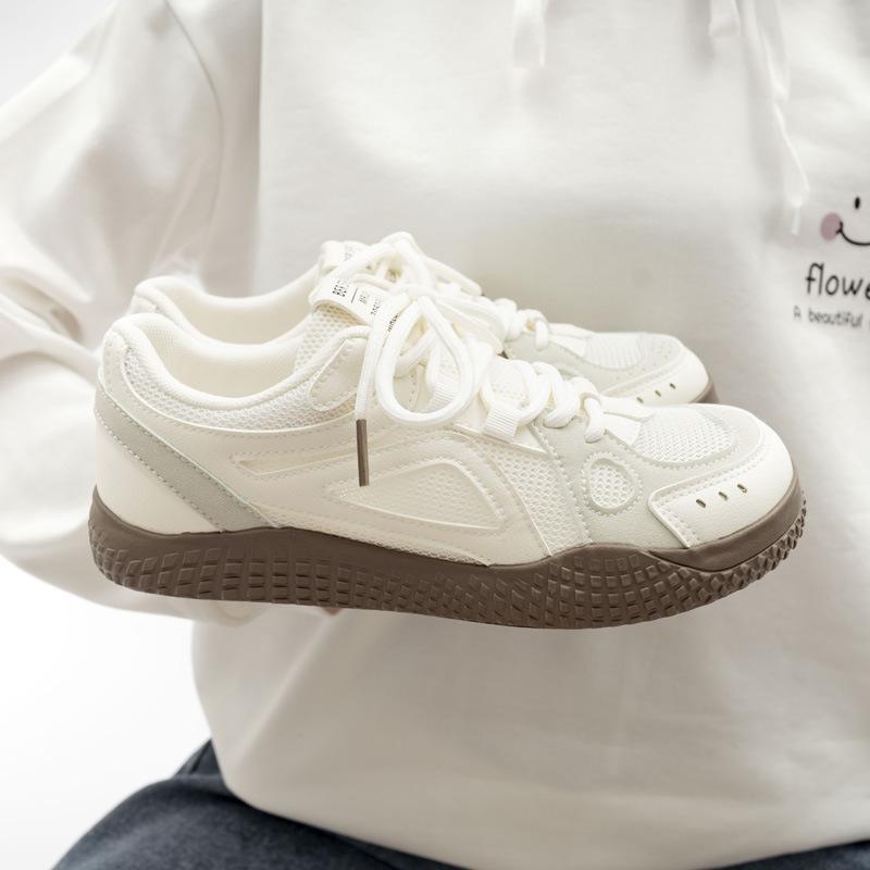 Beier Mesh White Shoes 2026 Mango Head Board Shoes Casual Moral Training Shoes 6875