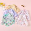 Yunguui Long Sleeve Baby Bib, Lightweight Waterproof Sleeved Bib Smock for Baby Toddler 3-30 Months