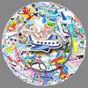 101 Plane Graffiti Stickers Personalized Cartoon Children's Creative Decorative Water Cup Mobile Phone Case Toy Stickers