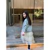 Korean Style Girls Floral Cardigan Sweater Kids Knit Casual Outerwear Top