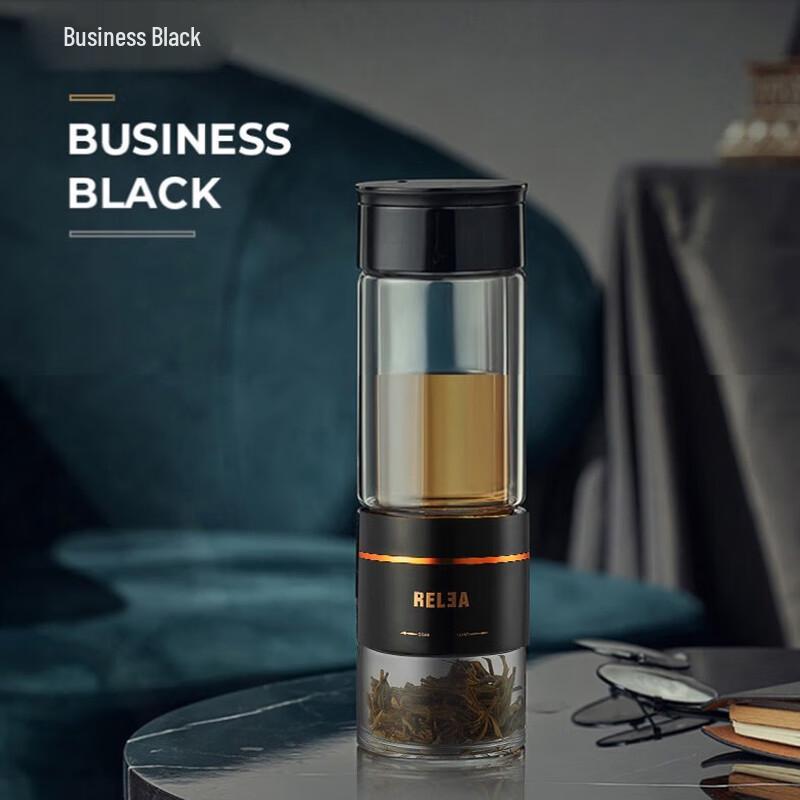 RELEA Double-Walled Portable Tea Infuser Bottle